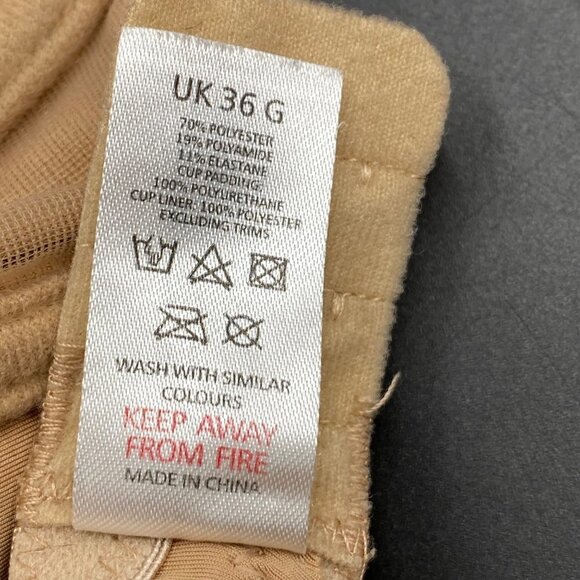 Ivory Rose Tan Convertible Contour Underwire Bra Women's Size 36G - Picture 5 of 5